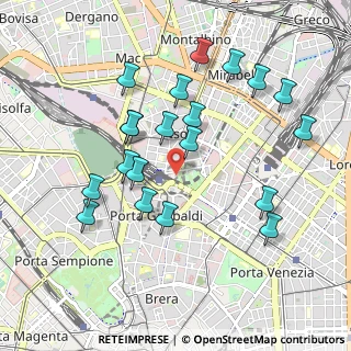 Mappa Via G. De Castillia, 20124 Milano MI, Italia (0.9595)