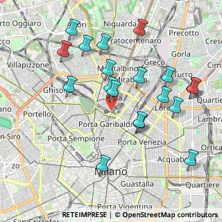 Mappa Via G. De Castillia, 20124 Milano MI, Italia (2.10263)