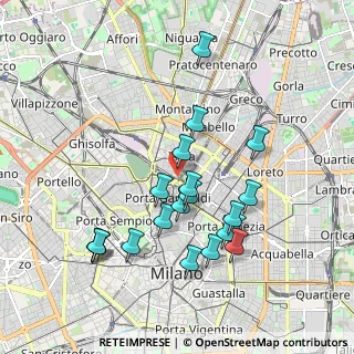 Mappa Via G. De Castillia, 20124 Milano MI, Italia (1.869)