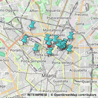 Mappa Via G. De Castillia, 20124 Milano MI, Italia (1.192)