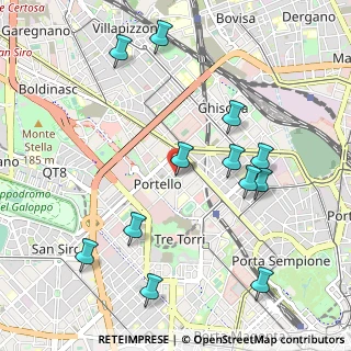 Mappa Piazzale Damiano Chiesa, 20149 Milano MI, Italia (1.12583)
