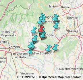 Mappa Via Caduti del Lavoro, 37030 Montecchia di Crosara VR, Italia (8.9005)