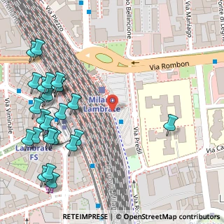 Mappa Stazione Lambrate, 20134 Milano MI, Italia (0.16923)