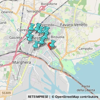 Mappa Via Hermada, 30170 Venezia VE, Italia (1.39)