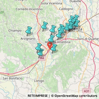 Mappa Via Str. Romana, 36040 Brendola VI, Italia (7.06647)