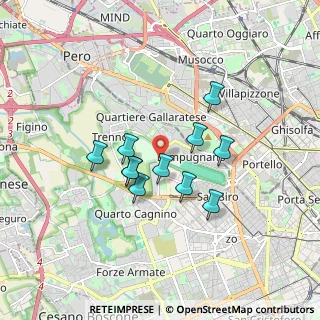 Mappa Via Ippodromo, 20151 Milano MI, Italia (1.34818)