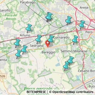 Mappa Via Francesco Baracca, 20010 Bareggio MI, Italia (4.59231)