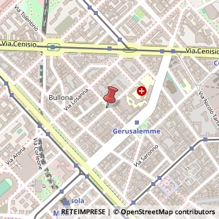 Mappa Via Lodovico Castelvetro, 13, 20154 Milano, Milano (Lombardia)