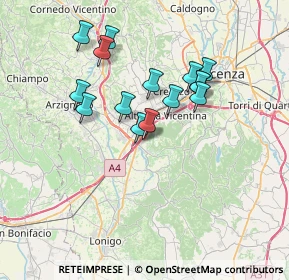 Mappa Via Meucci, 36040 Brendola VI, Italia (6.16)