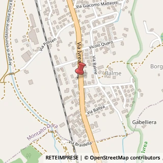 Mappa Via Ivrea, 34, 10016 Montalto Dora, Torino (Piemonte)