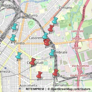 Mappa Via Desiderio, 20131 Milano MI, Italia (1.07833)