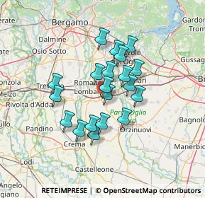 Mappa Via 1 Maggio, 24051 Antegnate BG, Italia (10.421)