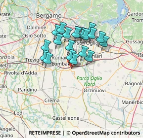 Mappa Via 1 Maggio, 24051 Antegnate BG, Italia (10.805)