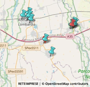 Mappa Via 1 Maggio, 24051 Antegnate BG, Italia (4.55667)