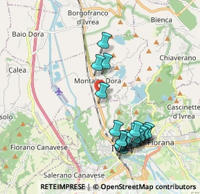 Mappa Via Balme, 10016 Montalto Dora TO, Italia (2.051)