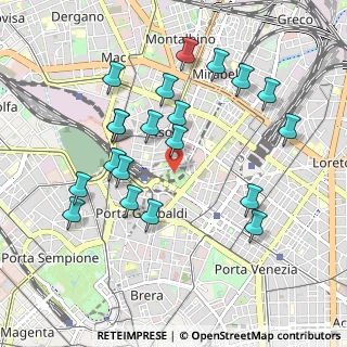 Mappa Via Gaetano de Castillia, 20124 Milano MI, Italia (0.98)