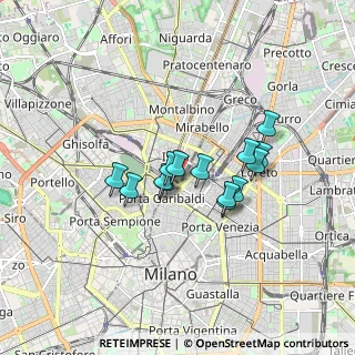 Mappa Vicolo Gaetano de Castillia, 20124 Milano MI, Italia (1.25571)