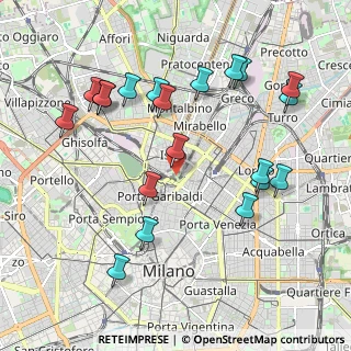 Mappa Vicolo Gaetano de Castillia, 20124 Milano MI, Italia (2.184)
