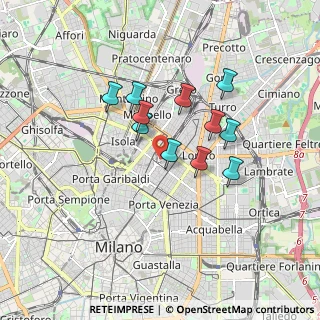 Mappa Piazza Duca D'Aosta, 20124 Milano MI, Italia (1.38545)