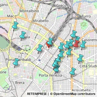 Mappa Piazza Duca D'Aosta, 20124 Milano MI, Italia (1.05)
