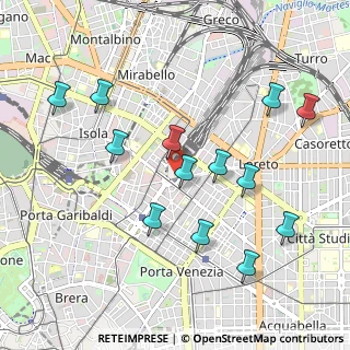 Mappa Piazza Duca D'Aosta, 20124 Milano MI, Italia (1.03154)