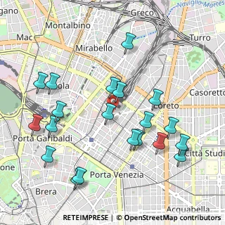 Mappa Piazza Duca D'Aosta, 20124 Milano MI, Italia (1.1075)
