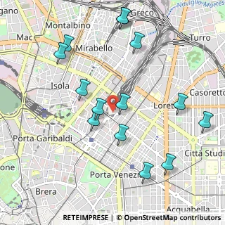 Mappa Piazza Duca D'Aosta, 20124 Milano MI, Italia (1.11071)