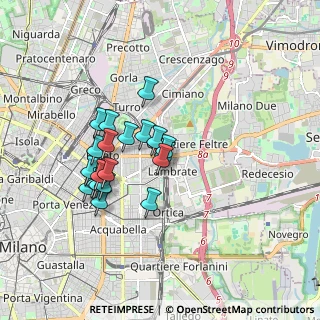 Mappa Milano Lambrate, 20133 Milano MI, Italia (1.464)