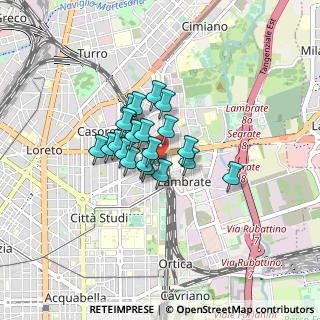 Mappa Milano Lambrate, 20133 Milano MI, Italia (0.521)