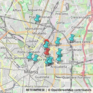 Mappa Viale Doria Andrea, 20124 Milano MI, Italia (1.64833)
