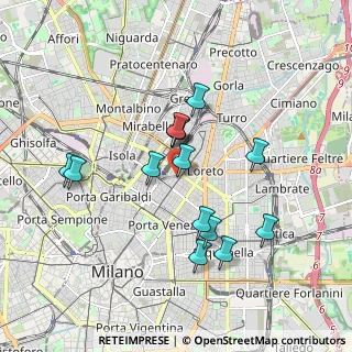 Mappa Via Mauro Macchi, 20124 Milano MI, Italia (1.63357)