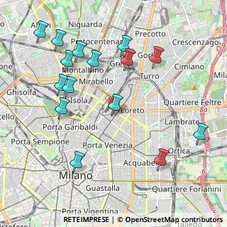 Mappa Via Mauro Macchi, 20124 Milano MI, Italia (2.32333)