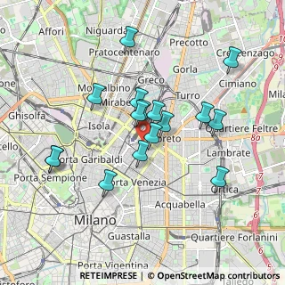 Mappa Via Mauro Macchi, 20124 Milano MI, Italia (1.63625)