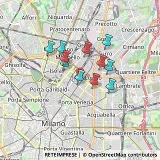 Mappa Via Mauro Macchi, 20124 Milano MI, Italia (1.33636)