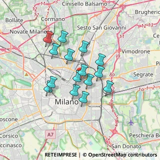 Mappa Via Mauro Macchi, 20124 Milano MI, Italia (2.652)