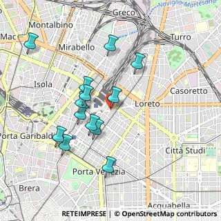 Mappa Via Mauro Macchi, 20124 Milano MI, Italia (0.88846)