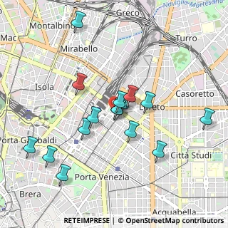 Mappa Via Mauro Macchi, 20124 Milano MI, Italia (0.86)