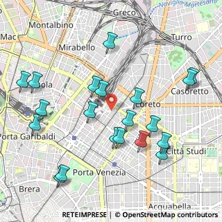 Mappa Via Mauro Macchi, 20124 Milano MI, Italia (1.1175)
