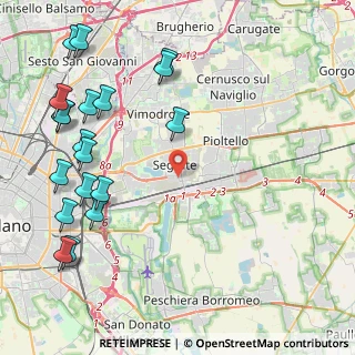 Mappa Via Tiziano, 20090 Segrate MI, Italia (5.54053)