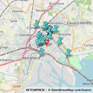 Mappa Via Roma, 30172 Venezia VE, Italia (1.0835)