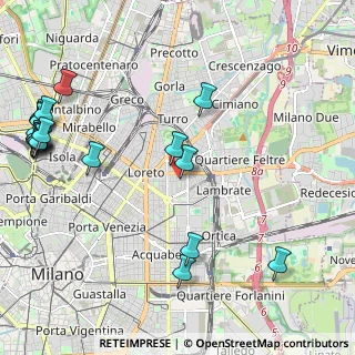 Mappa Via Privata Antonio Caccianino, 20131 Milano MI, Italia (2.9075)