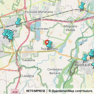 Mappa Via Giovanni Facheris, 20060 Truccazzano MI, Italia (3.57091)