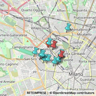 Mappa Via Emanuele Filiberto, 20149 Milano MI, Italia (1.29765)