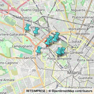 Mappa Via Emanuele Filiberto, 20149 Milano MI, Italia (1.09273)