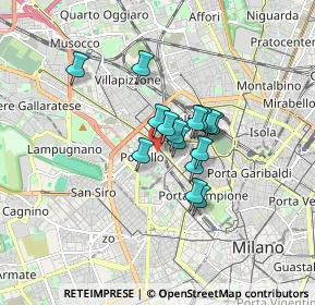 Mappa Via Emanuele Filiberto, 20149 Milano MI, Italia (1.08467)