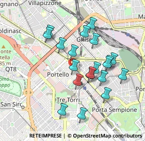 Mappa Via Emanuele Filiberto, 20149 Milano MI, Italia (0.842)
