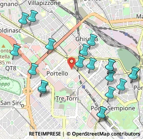 Mappa Via Emanuele Filiberto, 20149 Milano MI, Italia (1.161)