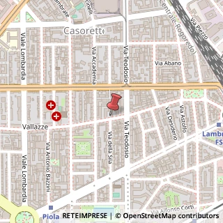 Mappa Via Vallazze, 91, 20131 Milano, Milano (Lombardia)