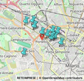 Mappa Via Luigi Giuseppe Faravelli, 20149 Milano MI, Italia (1.25846)