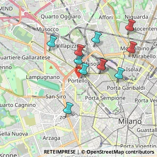 Mappa Via Luigi Giuseppe Faravelli, 20149 Milano MI, Italia (1.73636)